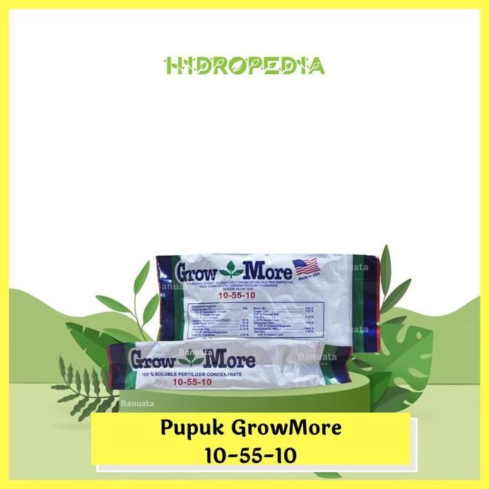 

Terlaris Pupuk Npk Growmore / Grow More Bunga Dan Akar - 10-55-10 100Gr