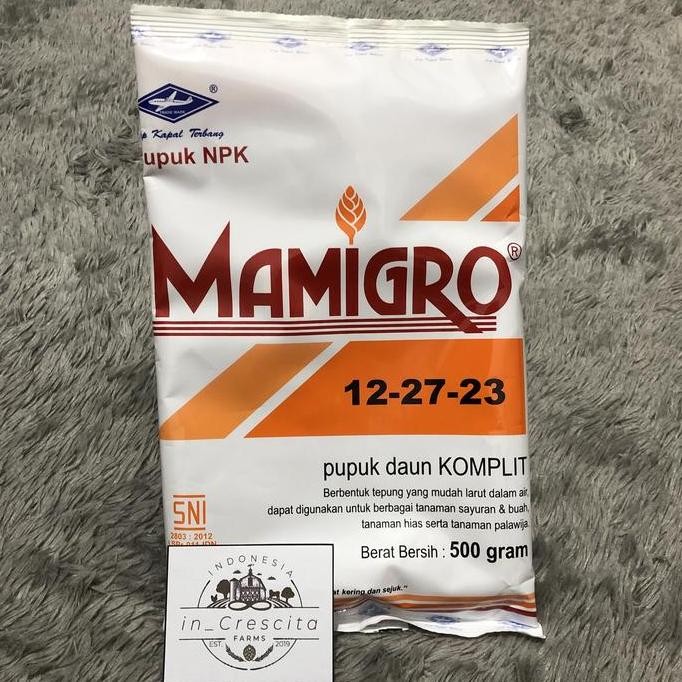 

Terlaris Pupuk Npk Mamigro 12-27-23 500 Gram
