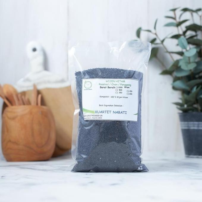 

Terlaris 500Gr Roasted Wijen Hitam - Black Sesame Seeds - Premium - Oven