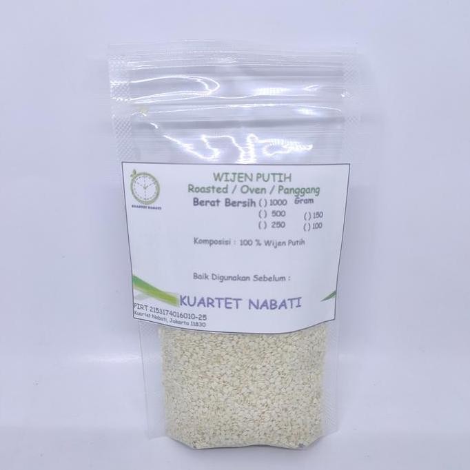 

Terlaris 100Gr Roasted Wijen Putih / White Sesame Seed - Oven - Sangrai