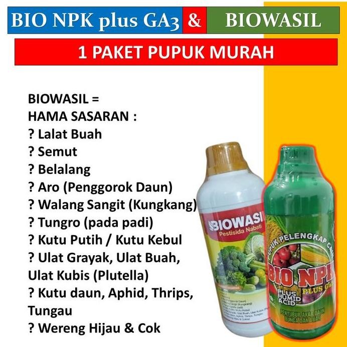 

Terlaris Promo 1 Paket Biowasil & Bio Npk Gaza Pupuk Cabe Agar Cepat Berbuah - Pupuk Cabe Agar Berbuah Lebat - Pupuk Cabe Biar Subur Pupuk Hama Cabe Paling Ampuh Pupuk Hama Ulat,Kutu Putih,Serangga ,Wereng,Semut Dll