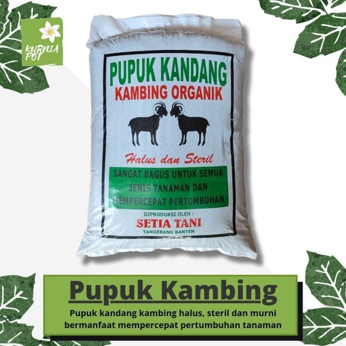 

Terlaris Pupuk Kandang Kambing Media Tanam Organik Halus Steril Penyubur Tanaman 774