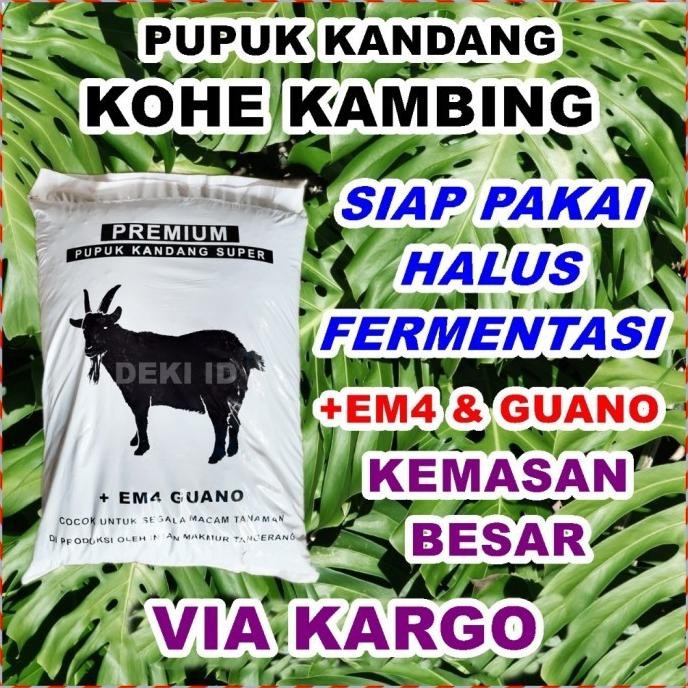 

Terlaris |Best| Pupuk Kandang Organik Kohe Kambing Besar Via Kargo Halus