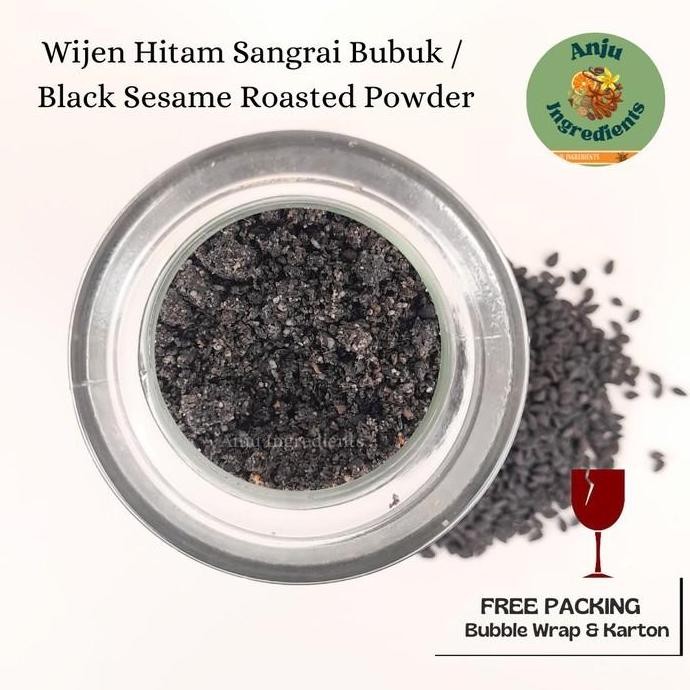 

Terlaris Wijen Hitam Sangrai Bubuk 250Gr / Black Sesame Roasted Powder