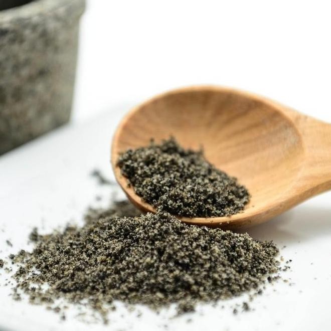 

Terlaris Wijen Hitam Sangrai Bubuk / Black Sesame Powder Roasted 250Gram