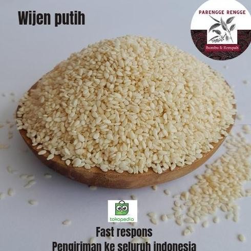 Terlaris Wijen Putih - 50Gram / White Sesame Seed / Biji Wijen Putih