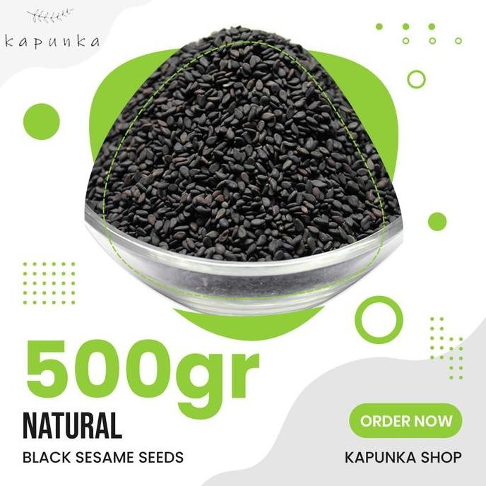 

Terlaris Wijen Hitam Panggang 500Gr Black Sesame Seeds
