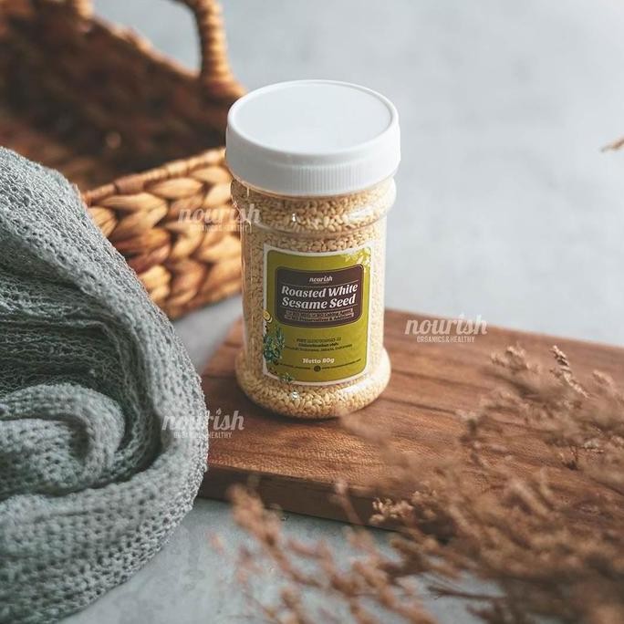 

Terlaris Roasted White Sesame Seed 80Gr / Wijen Putih Panggang