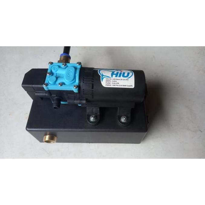 Pompa Pendorong Air Otomatis 60W Dc 12V Hiu Adaptor Dan Flow Switch
