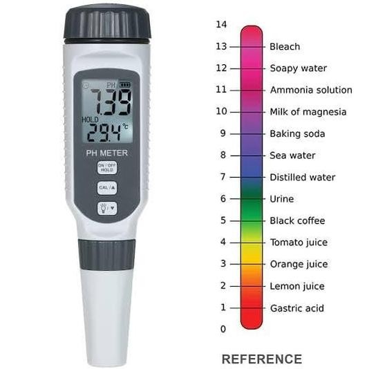 pH Meter PH 818 Pengukur pH Temperature Portable pH Meter