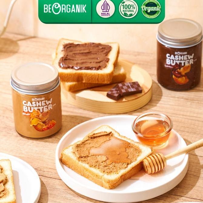 

Produk Baru!! Beorganik Roasted Cashew Butter / Selai Kacang Mede 260Gr