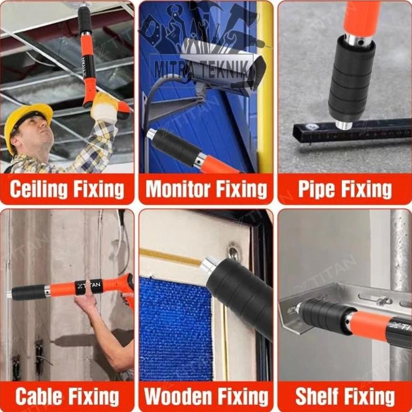 ND Alat Ramset Gun Paku Tembak Beton/ Nail gun/ Paku Tembak Manual/Fastening Gun/Ramset Gun