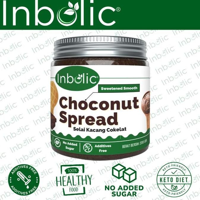

Produk Baru!! Inbolic Choconut Spread | Sugar Free Chocolate Peanut Butter Spread | Selai Kacang Cokelat Bebas Gula | Selai Sehat | Selai Bebas Gula | Keto Friendly | Diabetic Friendly