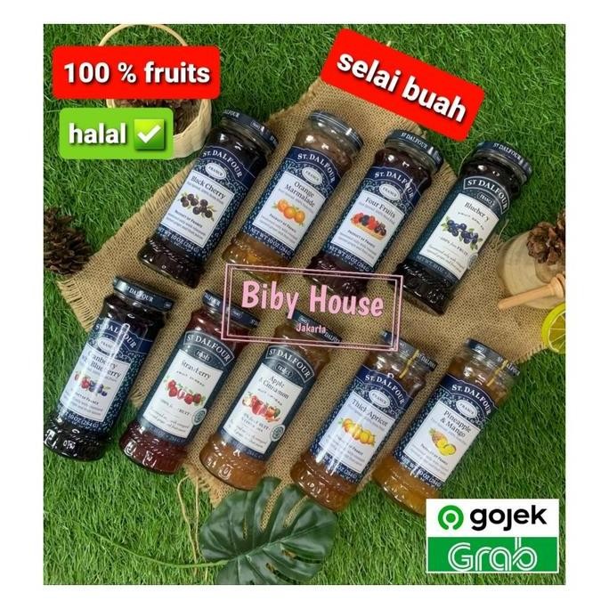 

Produk Baru!! SELAI BUAH ST DALFOUR 284 GR 100 % FRUIT SPREAD ORIGINAL HALAL