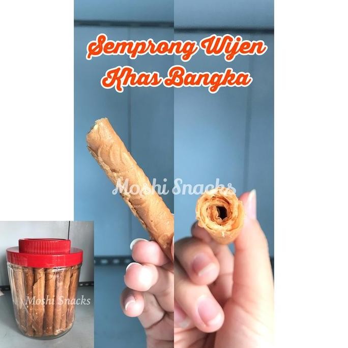 

Terlaris Kue Semprong Wijen Super Isi 52 Khas Bangka / Semprong Gulung 800Gr