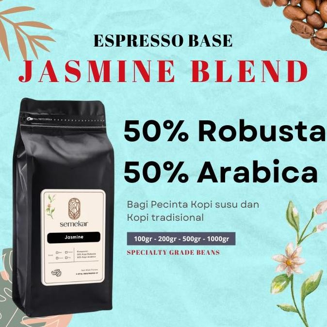 

KOPI JASMINE BLEND BIJI BUBUK ORIGIN ROASTED SPECIALTY COFFEE ARABICA ROBUSTA ORGANIK ESPRESSO COFFEE HITAM BLACK TERMURAH