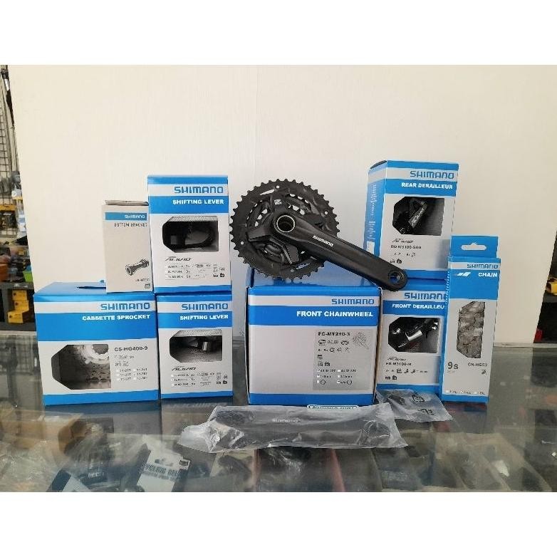 groupset shimano alivio 9 speed tanpa rem AST