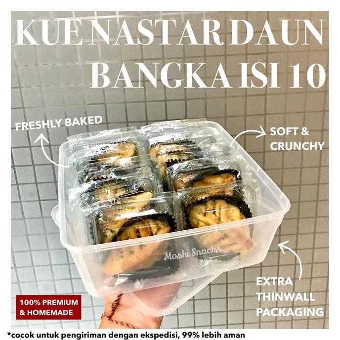 

Produk Baru!! Kue Nastar Daun isi 10 Asli Bangka Tanpa Pengawet Premium Butter / Nastar Selai Nanas Homemade