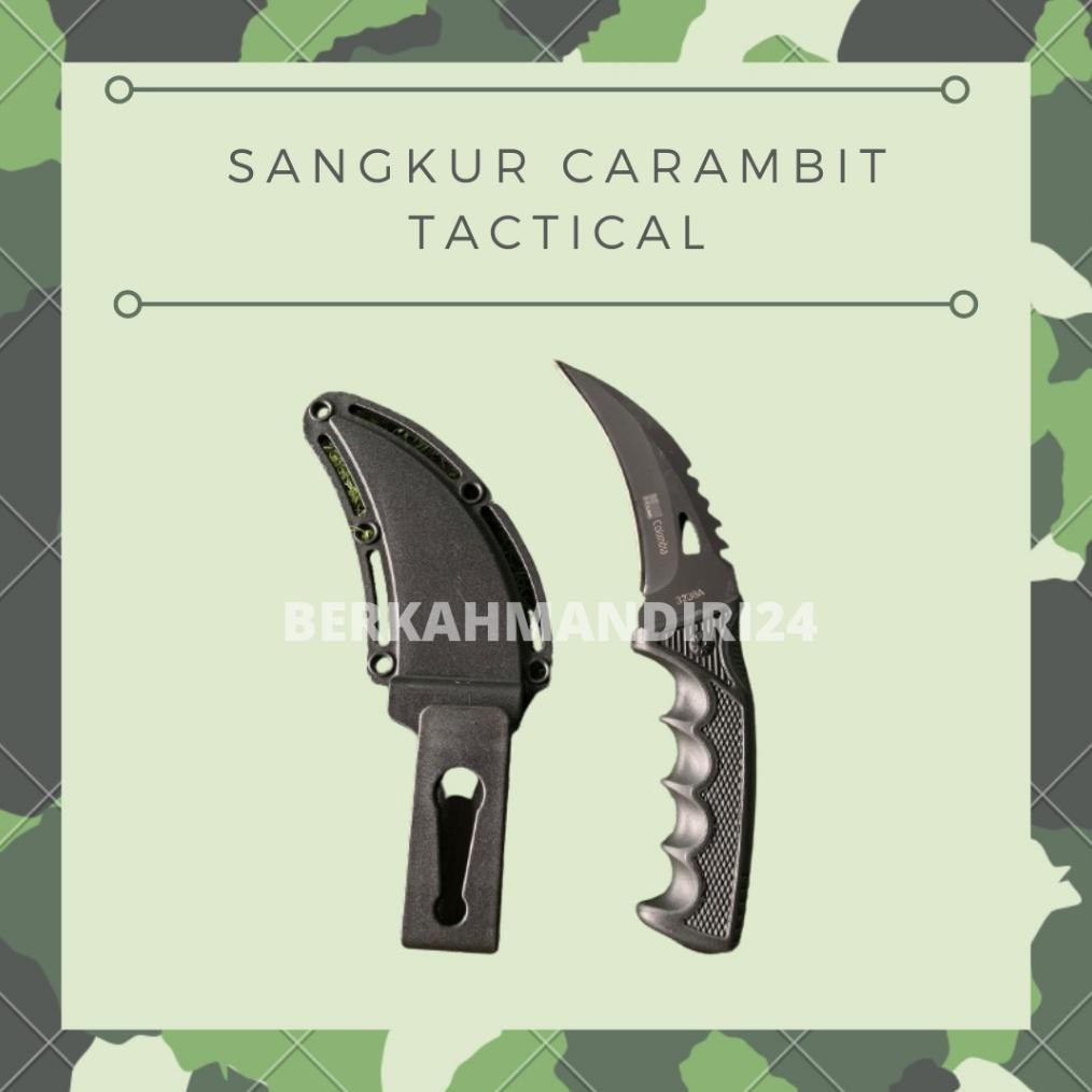 Sangkur Carambit Tactical Kode 3238 A Sangkur Hiking Outdoor Colombia Pisau Camping AST