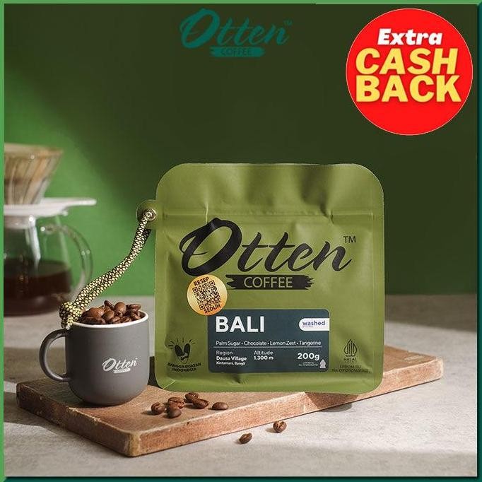 

KOPI ARABICA BALI KINTAMANI 200G - BIJI / BUBUK KOPI OTTEN COFFEE TERMURAH
