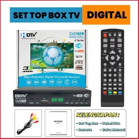 HJK Set Top Box TV Digital STB DVB-T2 TV Wifi Youtube Tiktok Set Top Box Alat Menangkap Siaran Digit