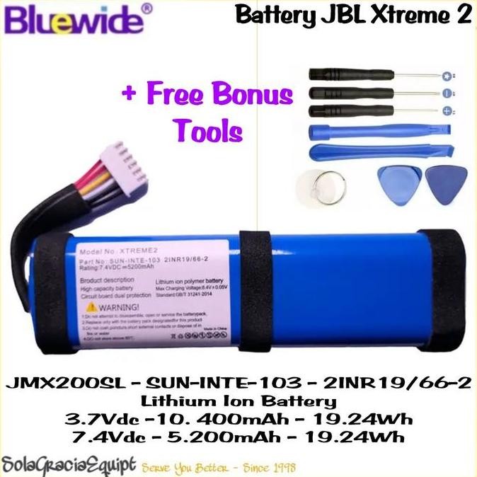 batre / battery speaker jbl xtreme 2 / extreme 2 cs-jmx200sl - 7.4vdc ori -