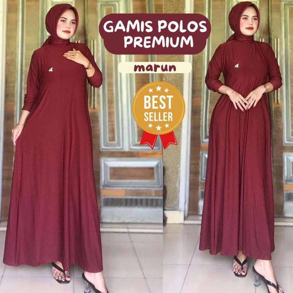 ND Arnis - Grosir Gamis Polos Inner Bahan Jersey Premium