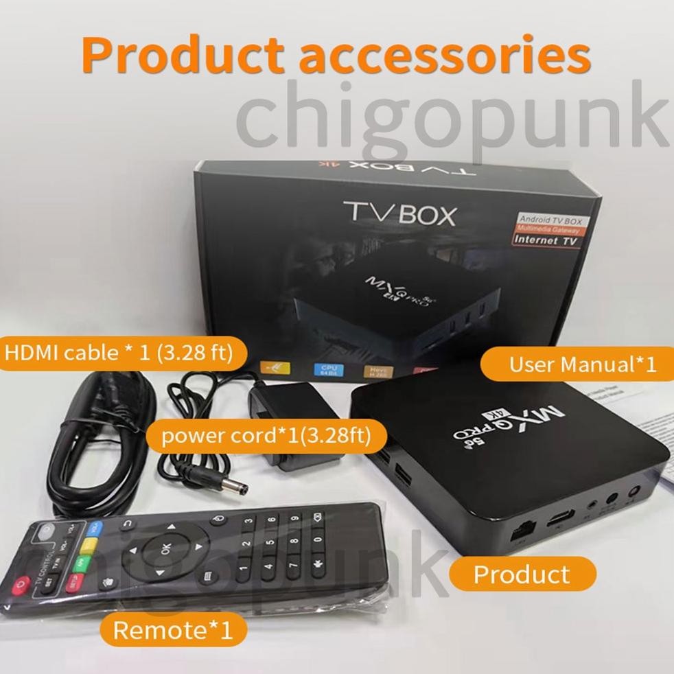 HJK 16GB+256GB Stb Android TV Box Ram 8gb Mxq Pro 4k 5g Stb Android TV Full Root Unlock Smart TV Box