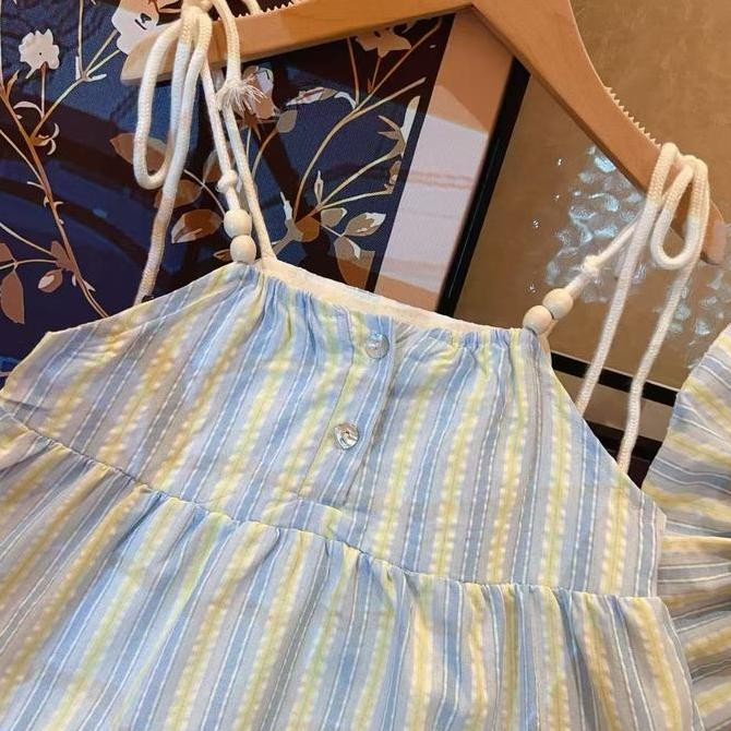 Terlaris Ryuta Dress Pantai Anak Perempuan 1-8 Tahun / Dress Free Topi Anak Ready Stok