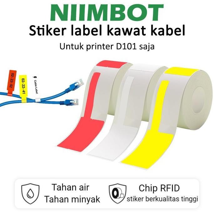 

new niimbot d101 wire label stiker jaringan kabel printer