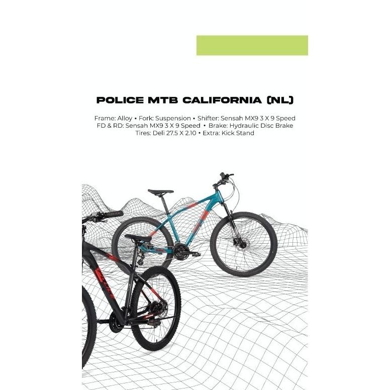 Sepeda MTB Police California NL 9 spd hydrolik AST