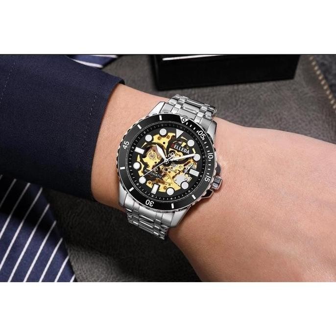 Murah Promo [Buy 1 Get 1]  Belleda 9352 Rantai Automatic Business Waterproof Garansi Resmi Watches