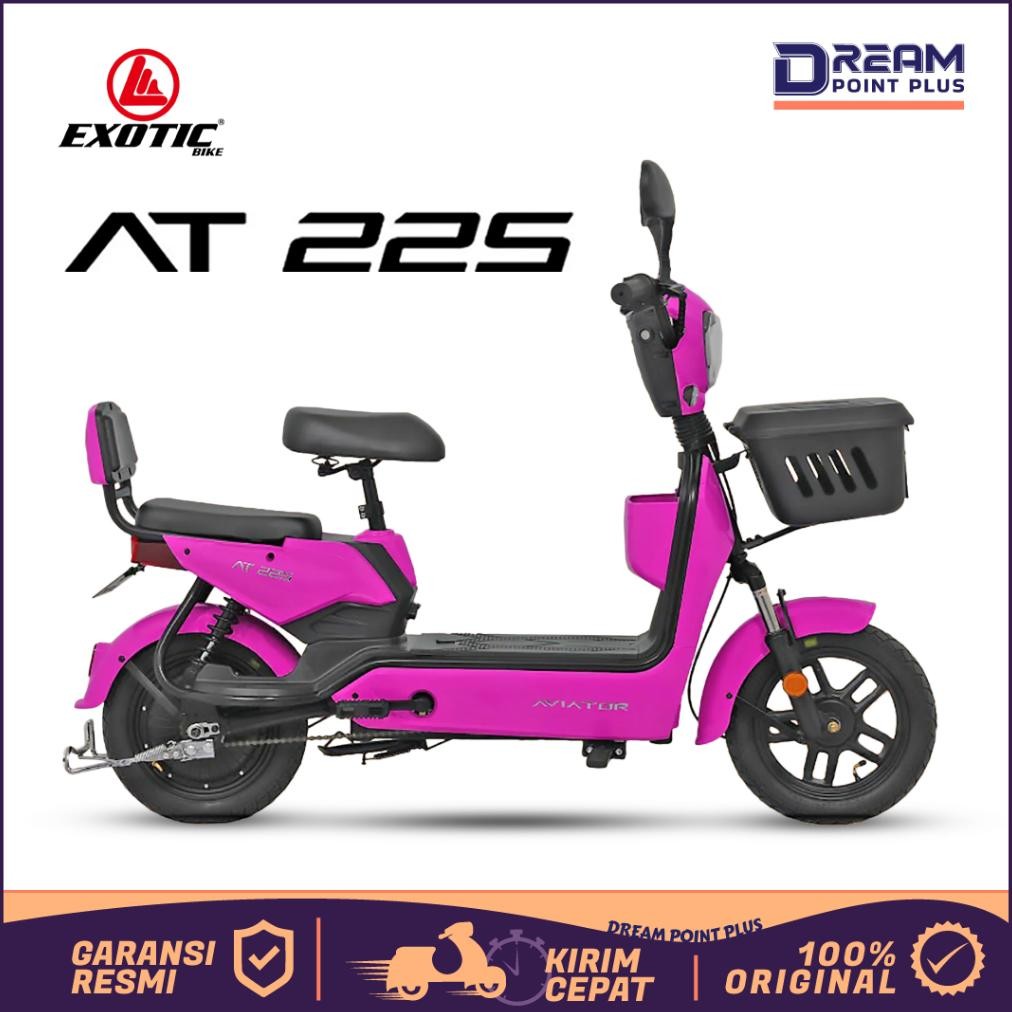 Sepeda Listrik Exotic Aviator AT 225 Anti hujan Sepeda Listrik anak SD Murah Garansi Resmi AST