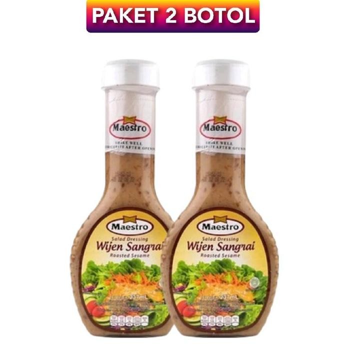 

Terlaris Saus Salad Dressing Wijen Sangrai Roasted Sesame 237 Ml X 2 Kemasan Botol Bahan Selai Manis Mayonaise Halal Pumpkin Sauce Saos