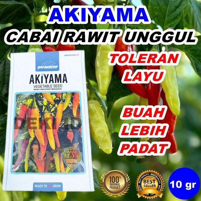 

Benih Cabe Rawit Akiyama 10 Gram Bibit Cabai Unggul Halbanero