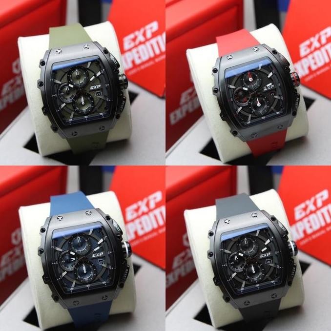 Grosir Jam Tangan Pria Expedition E 6846 Mc / E 6846 / 6846 Original Chronograph Rubber Analog