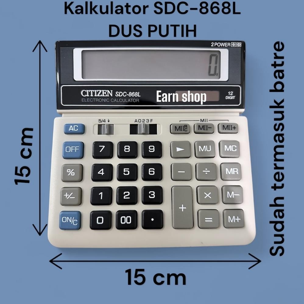 

Calculator Citizen SDC-868L 12 digit - Kalkulator Desktop Meja Kantor SDC 868L