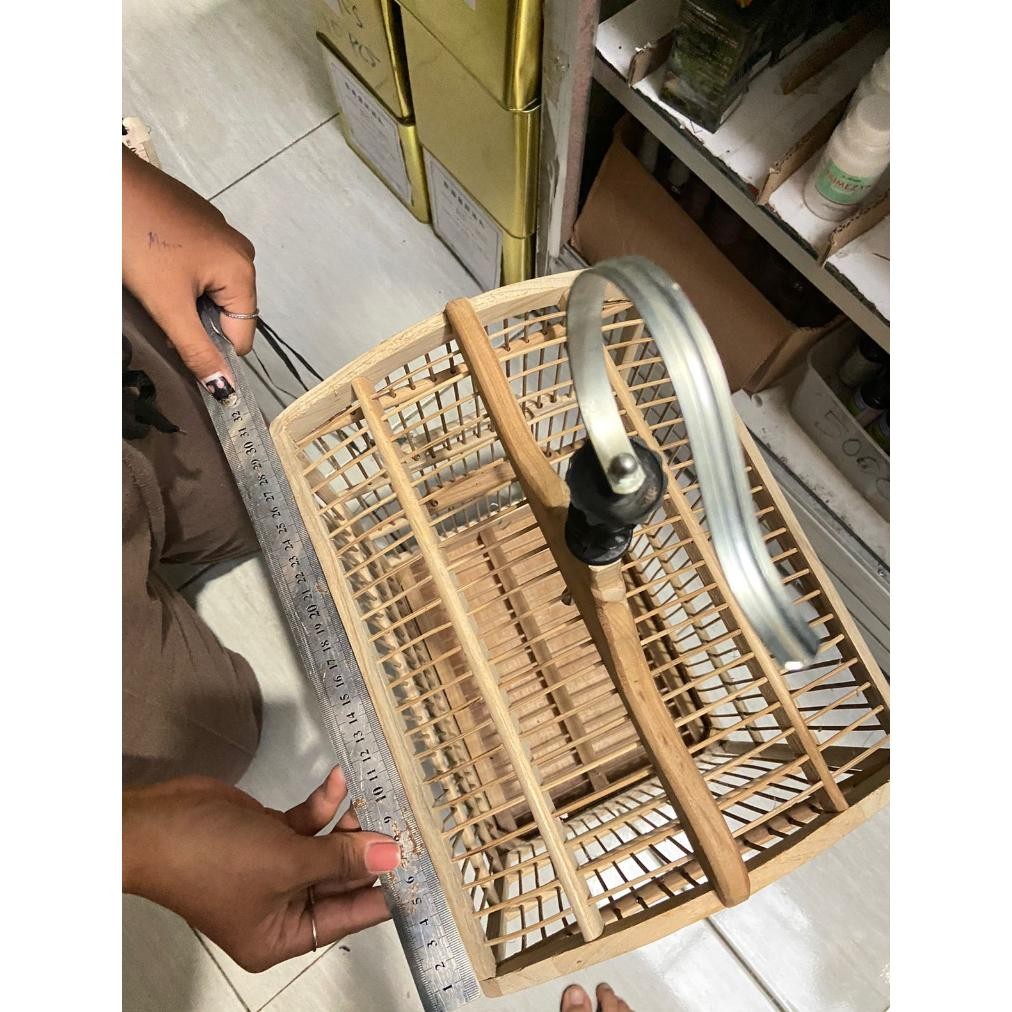 Terbaru Xct-2328 Kandang Kotak Replika Bnr Mentah Sangkar Burung Kayu Jati Dijamin Halus Untuk Burun