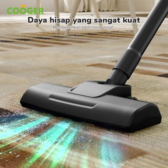 Cooger Vacuum Cleaner Portable Multifungsi Dengan 3 Nozzle Penyedot Debu Lantai Sofa Kasur Mobil Mej