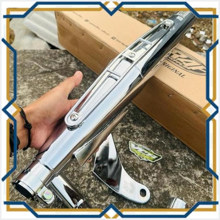 [VRE] KNALPOT CB 125J RAP MUFLER  NALPOT CB125 J CROM BY RAP MUFLER ORIGINAL BASS PLOR TEBAL BERKUAL