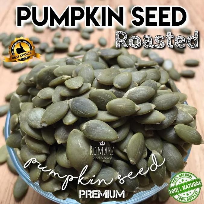 

PUMPKIN SEED ROASTED / BIJI LABU KUPAS OVEN 200GR TERMURAH