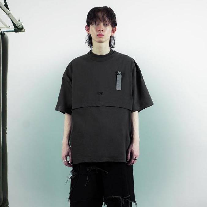 Murah Tagged - Fdtl Phantom Tee Camo Grey Oversized T-Shirt