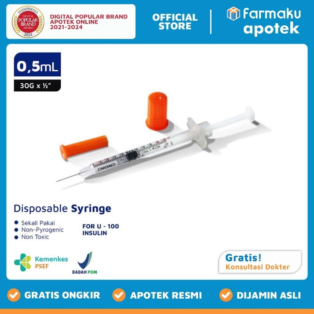 Onemed Syringe Spuit 0.5 cc  - BNS