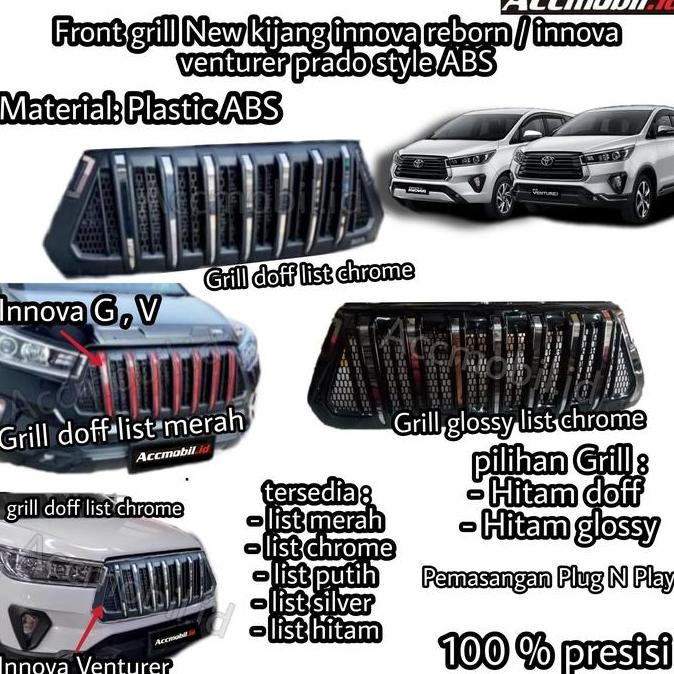 grill new kijang innova reborn venturer 2021 on prado apollo