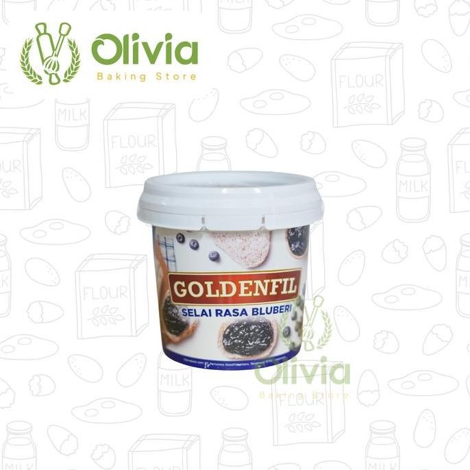 

Produk Baru!! Selai Blueberry/Bluberi jam Goldenfil 1 Kg Bahan Blueberry