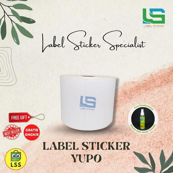 

new label bare vinyl 100x75 mm stiker label 100x75 mm 1000 pcs