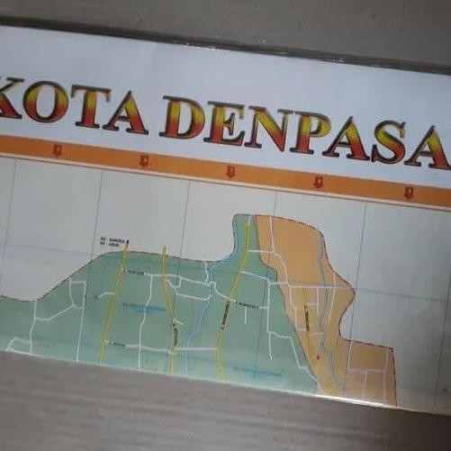 

ready stock Peta Lipat Kota Denpasar
