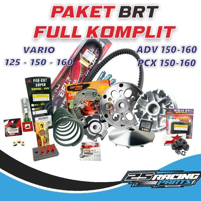 BERKUALITAS PAKET KIRIAN MOTOR HONDA - PAKET CVT FULL BRT DAYTONA VARIO 150-125 PAKET KOMPLIT SUPER 