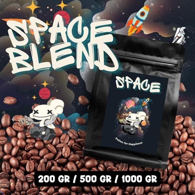 

SPACE BLEND BY BLACK POTION COFFEE ROASTERY ARABICA BLEND COFFEE BEANS ESPRESSO NATURAL BUBUK / BIJI KOPI COFFEE TERMURAH