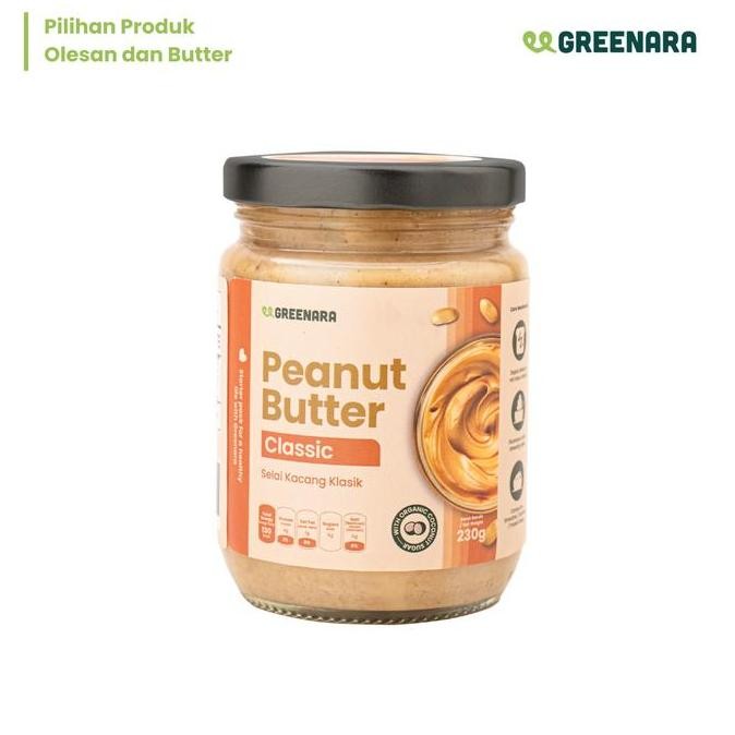 

Produk Baru!! Greenara Classic Peanut Butter 230gr / Selai Kacang